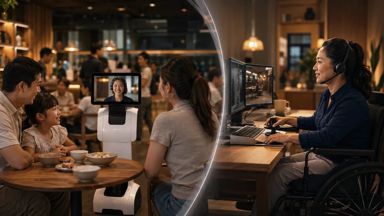 Through Temi, remote workers can support real service environments, interact with guests, and participate in meaningful work without being physically on-site.
